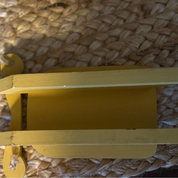 Yellow Wooden Sleds Decor (2) - Picture 2 of 3